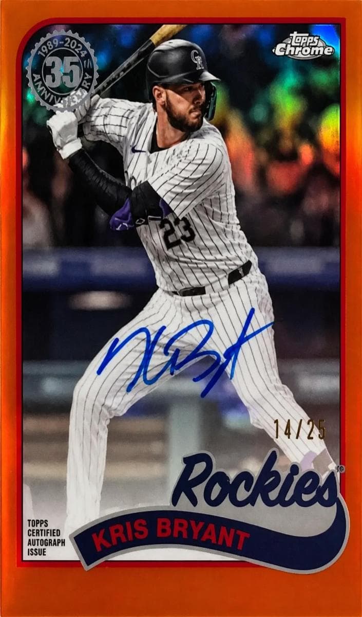 Kris Bryant 2024 topps Topps Chrome Update
