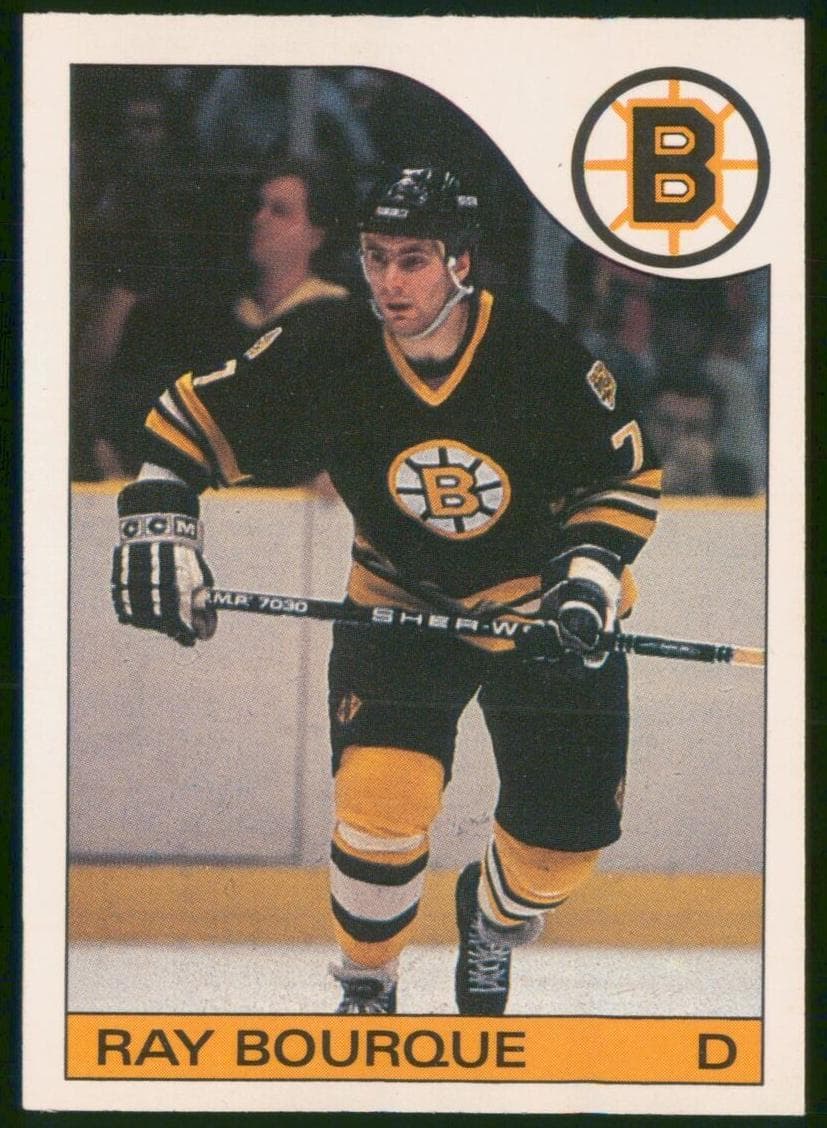 Ray Bourque 1985 topps O-Pee-Chee