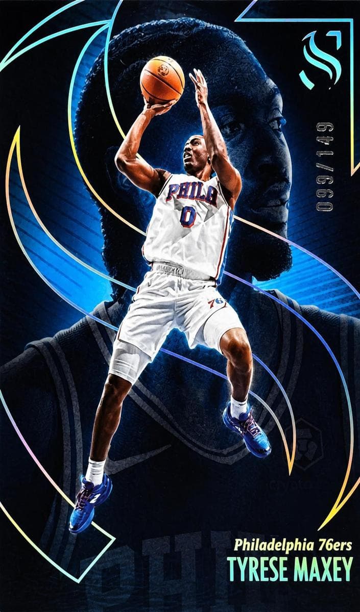 Tyrese Maxey 2024 panini Panini Silhouette