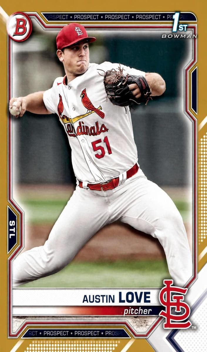 Austin Love 2021 bowman Bowman Draft