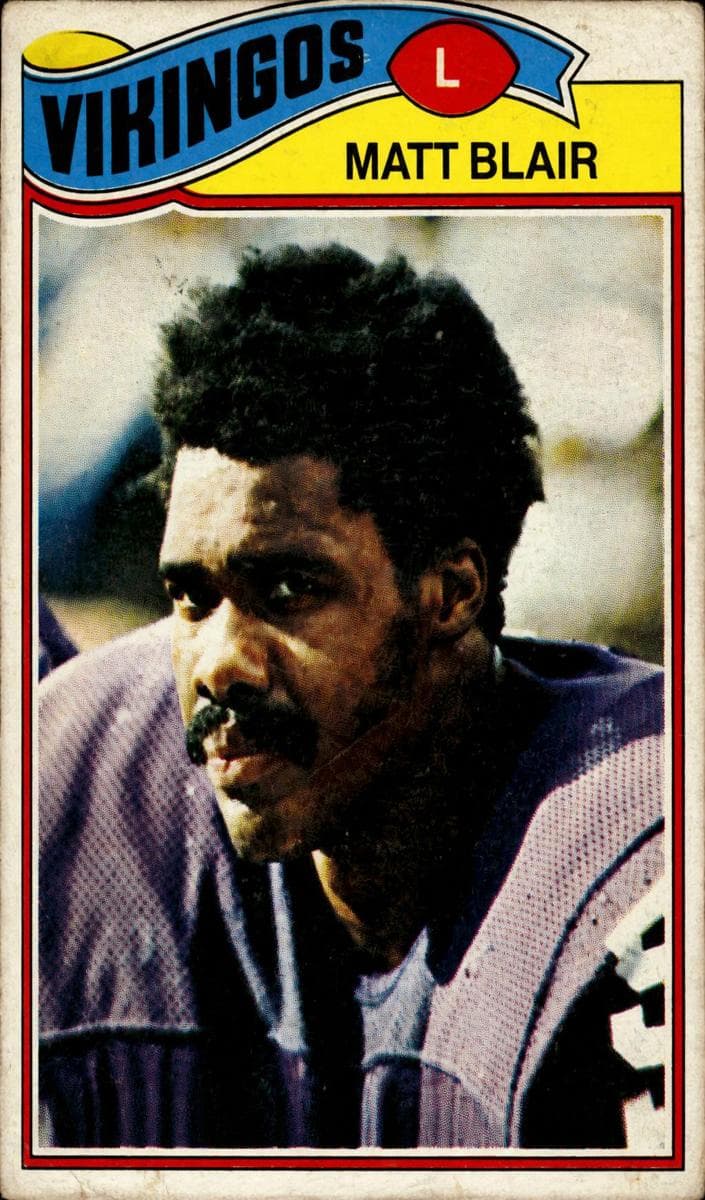 Matt Blair 1977 topps Topps Mexican