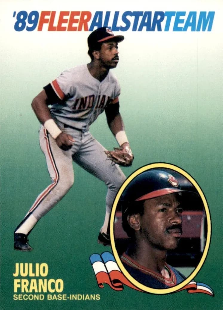 Julio Franco 1989 fleer Fleer