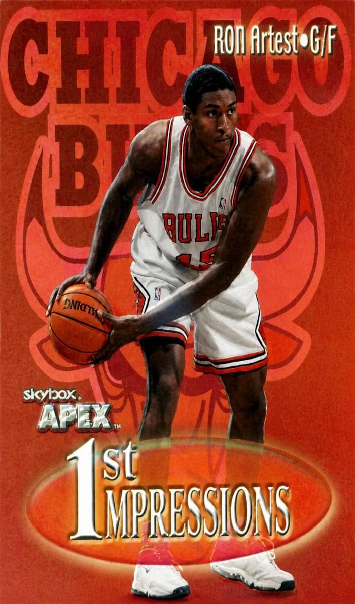 Ron Artest 1999 skybox Apex