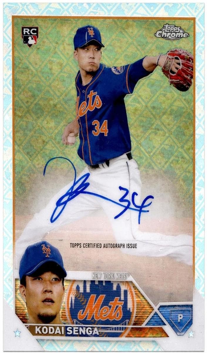 Kodai Senga 2023 topps Topps Chrome Logofractor Edition