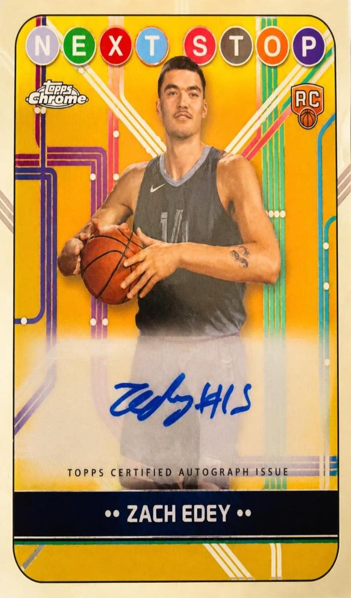 Zach Edey 2024 topps Topps Chrome
