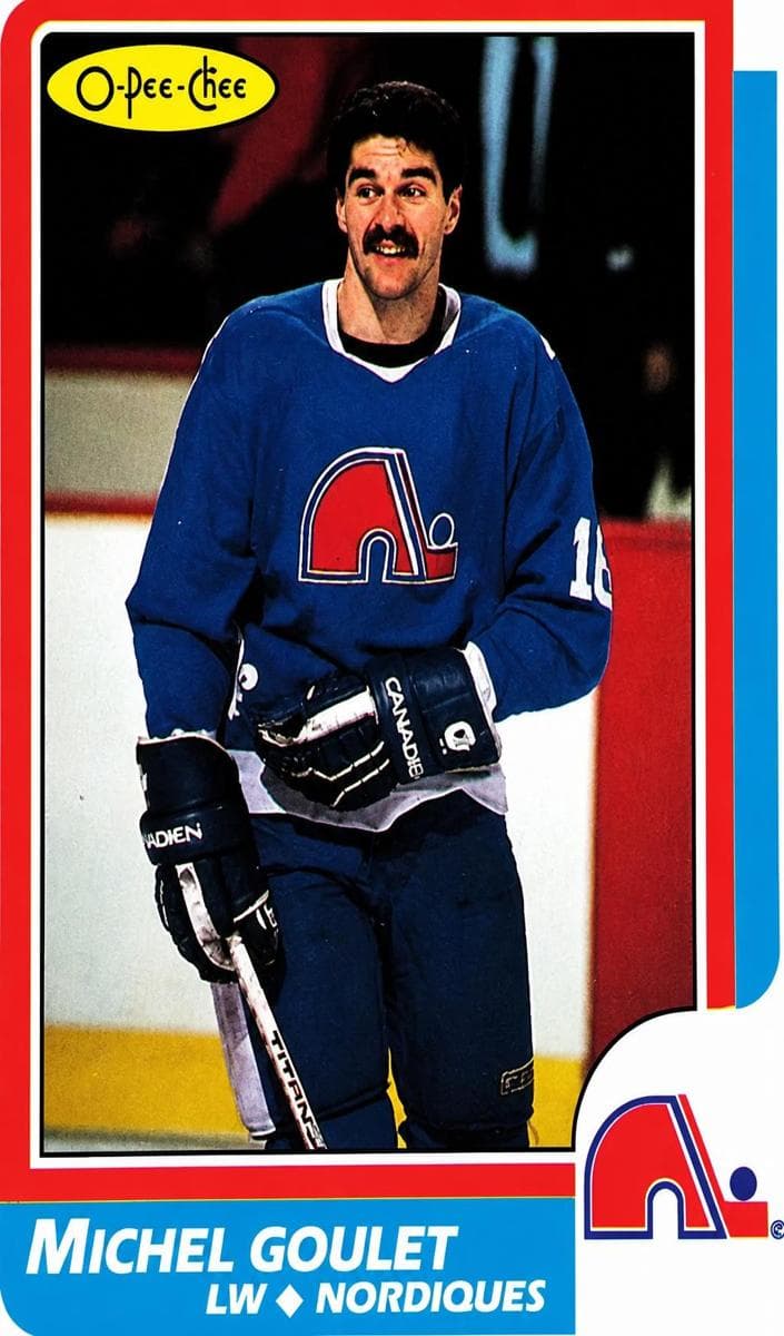 Michel Goulet 1986 topps O-Pee-Chee