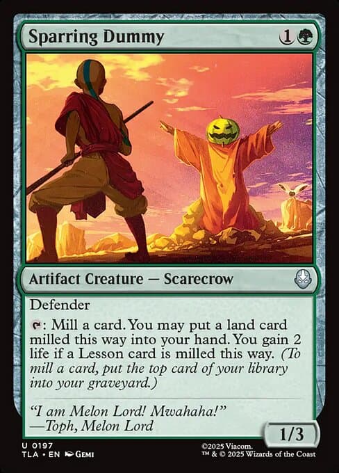Sparring Dummy 2025 Magic: The Gathering Avatar: The Last Airbender