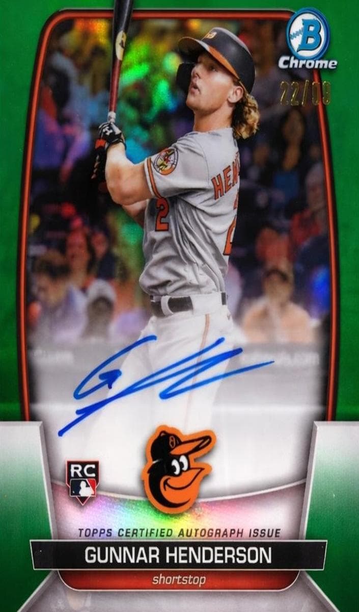 Gunnar Henderson 2023 bowman Bowman Chrome