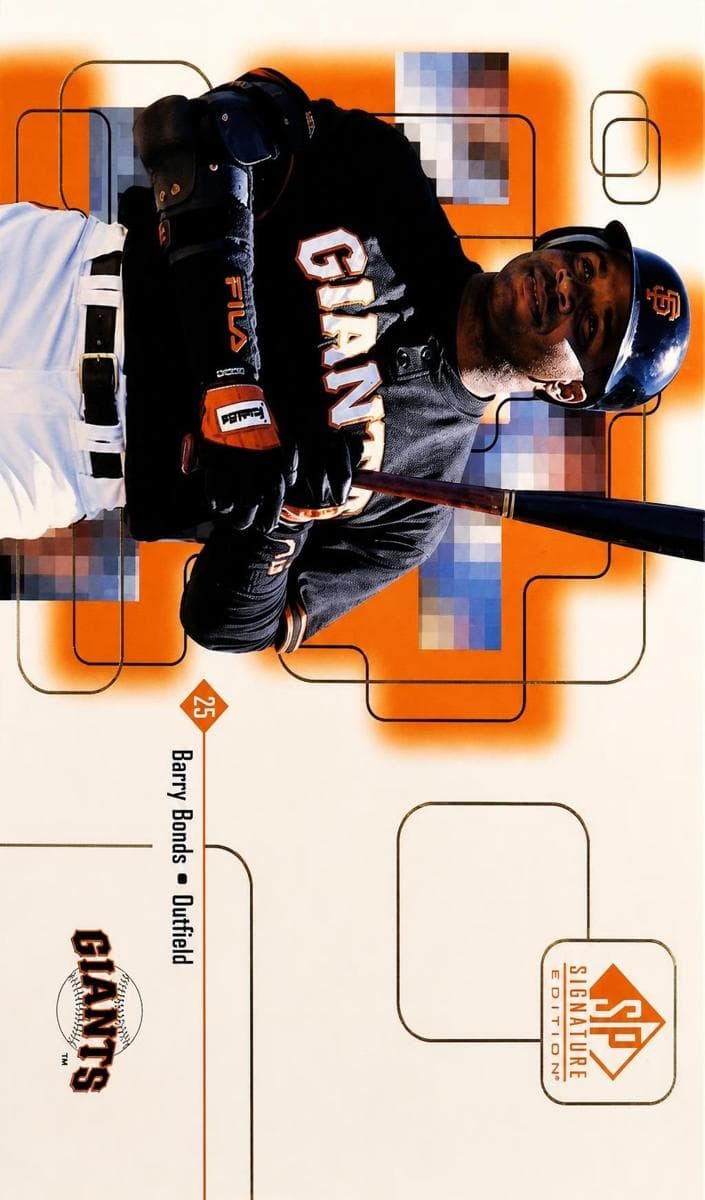 Barry Bonds 1999 unknown SP Signature Edition