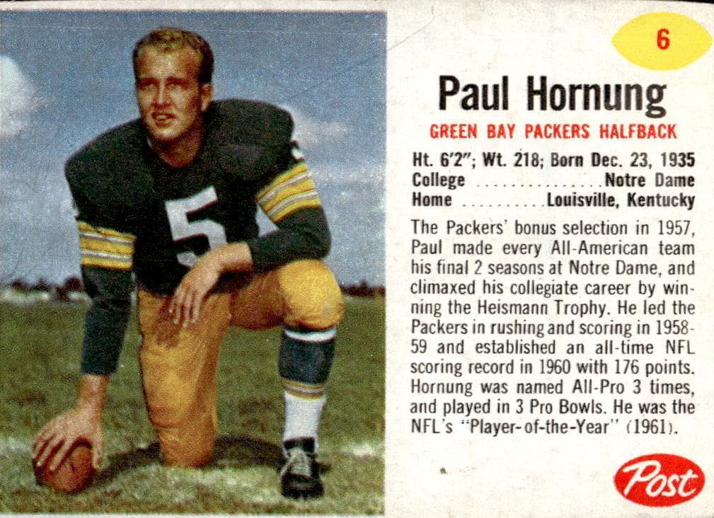 Paul Hornung #6