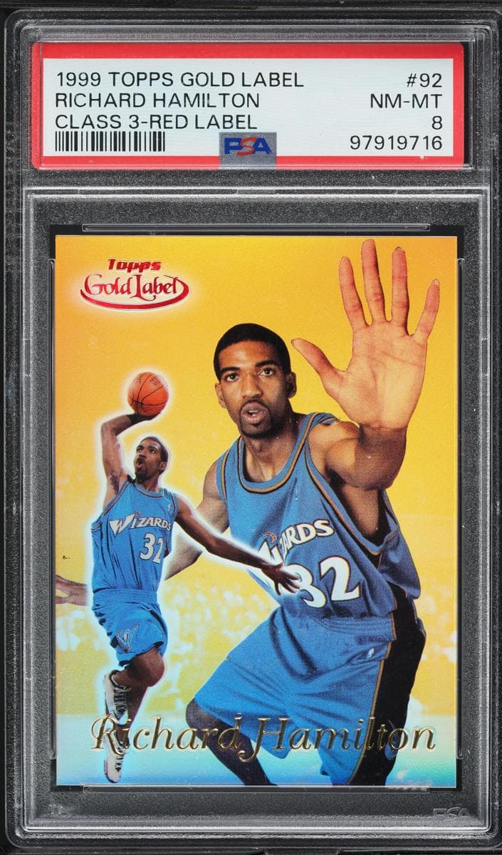 Richard Hamilton 1999 topps Topps Gold Label