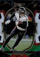 Drake London 2022 panini Select Concourse Blue Disco