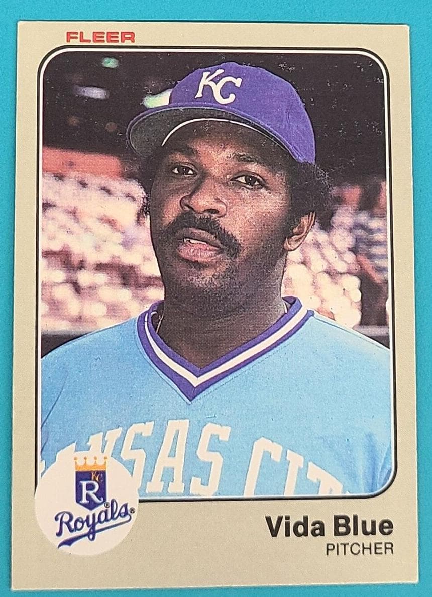 Vida Blue trading card