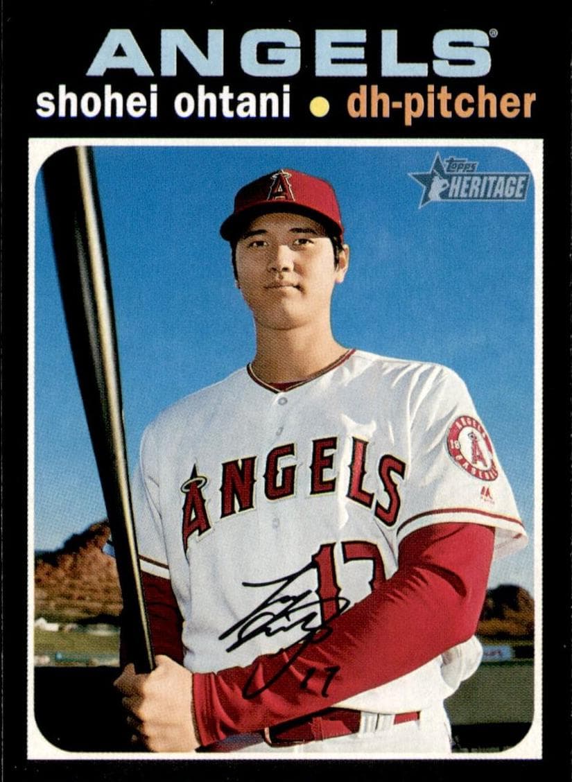 Shohei Ohtani 2020 topps Topps Heritage