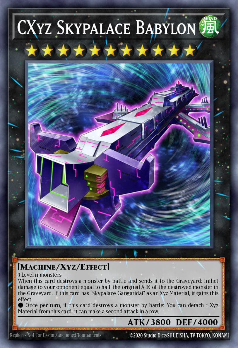 CXyz Skypalace Babylon 2013 Yu-Gi-Oh! Number Hunters