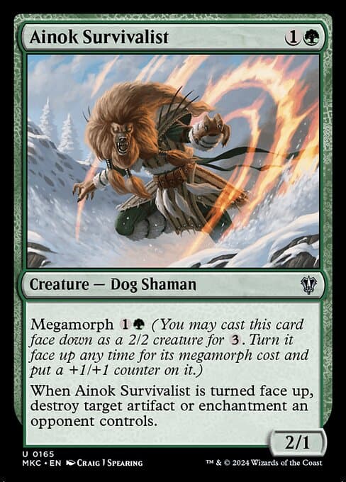 Ainok Survivalist 2018 Magic: The Gathering Masters 25 Foil