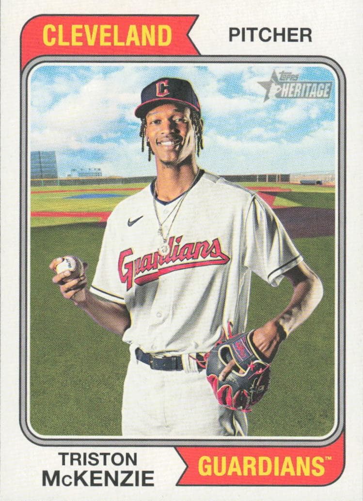 Triston McKenzie 2023 topps Topps Heritage