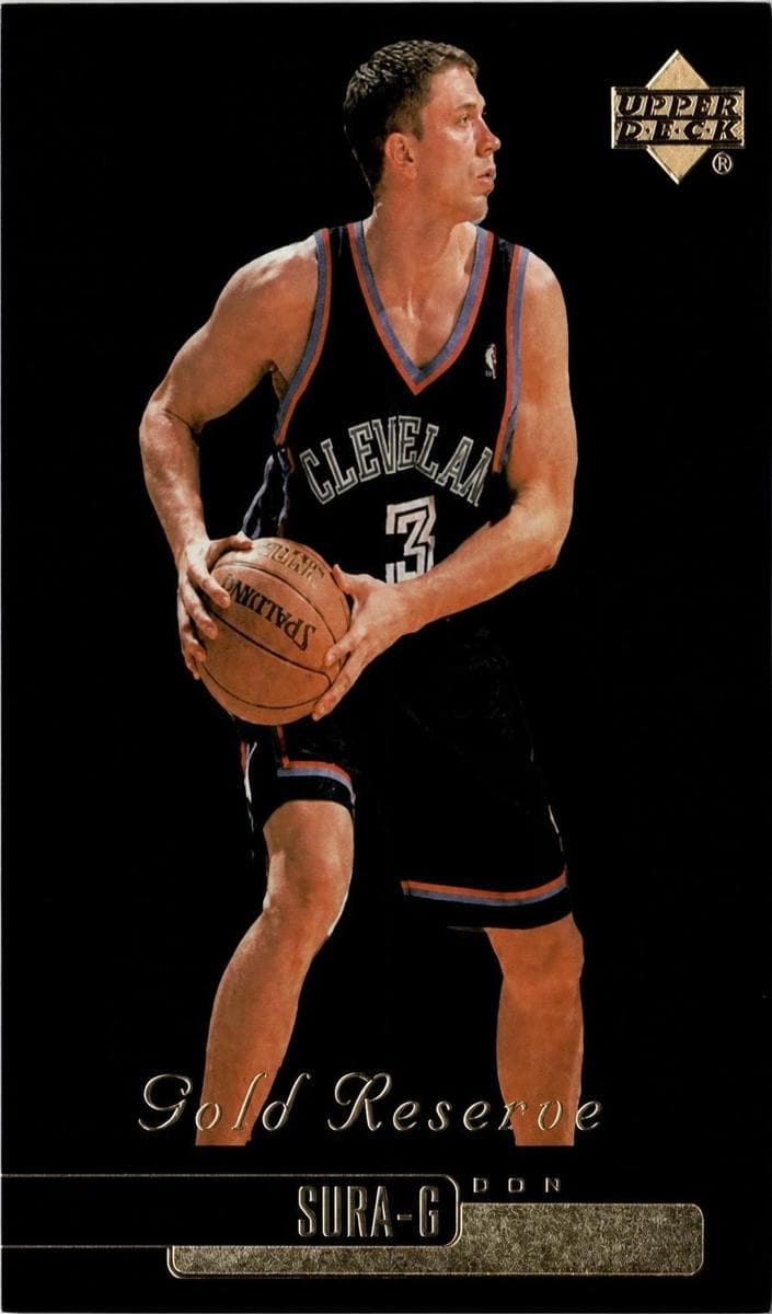 Bob Sura 1999 upper-deck Gold Reserve