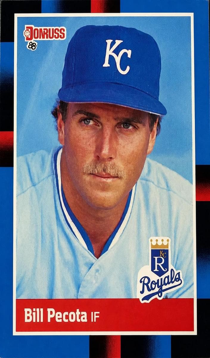 Bill Pecota 1988 panini Donruss