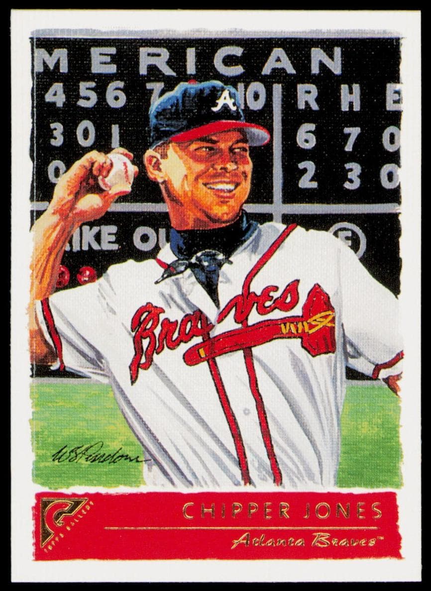 Chipper Jones 2001 topps Topps Gallery