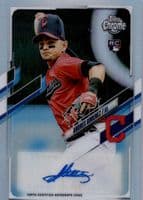 Andres Gimenez 2021 topps Topps Chrome Update Autographs
