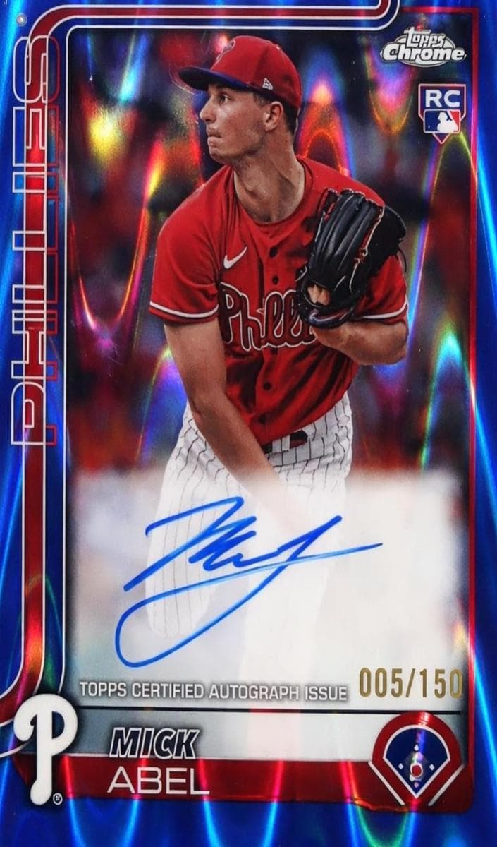 Mick Abel 2025 topps Topps Chrome Logofractor Edition