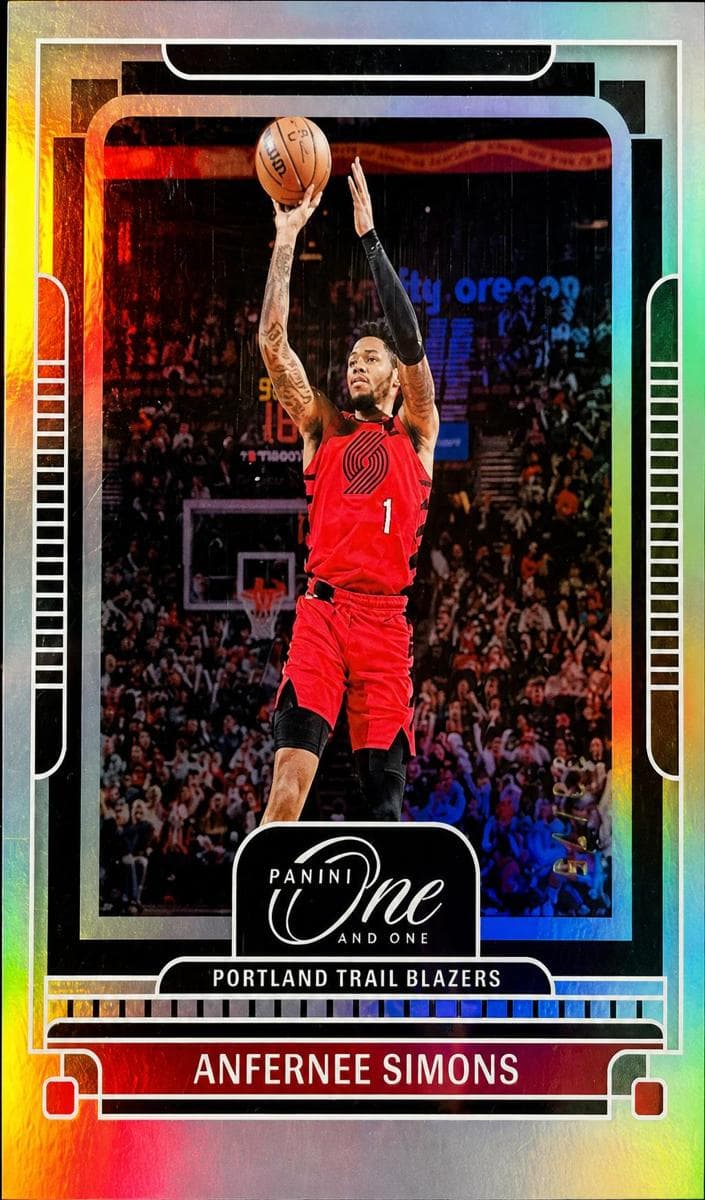 Anfernee Simons 2024 panini Panini One and One