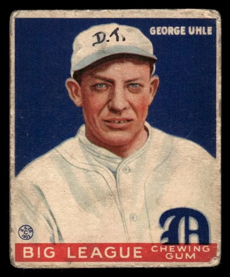 George Uhle 1933 unknown Goudey