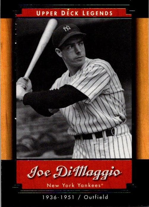 Joe DiMaggio 2001 upper-deck Upper Deck Legends