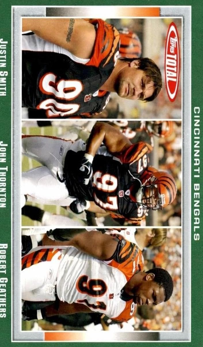 Justin Smith / John Thornton / Robert Geathers 2006 topps