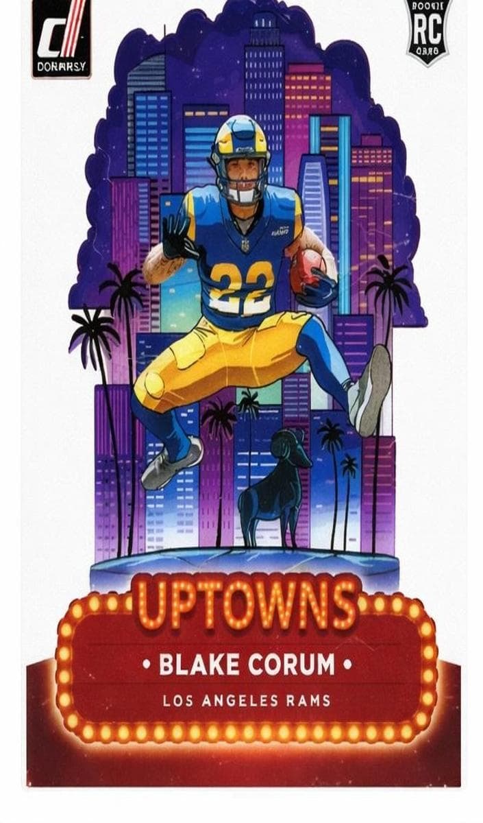 Blake Corum 2024 panini Clearly Donruss