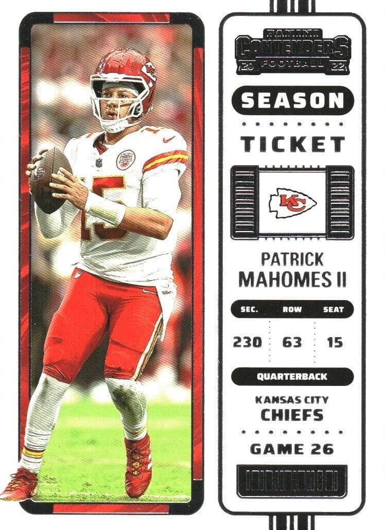 Patrick Mahomes II 2022 panini Panini Contenders