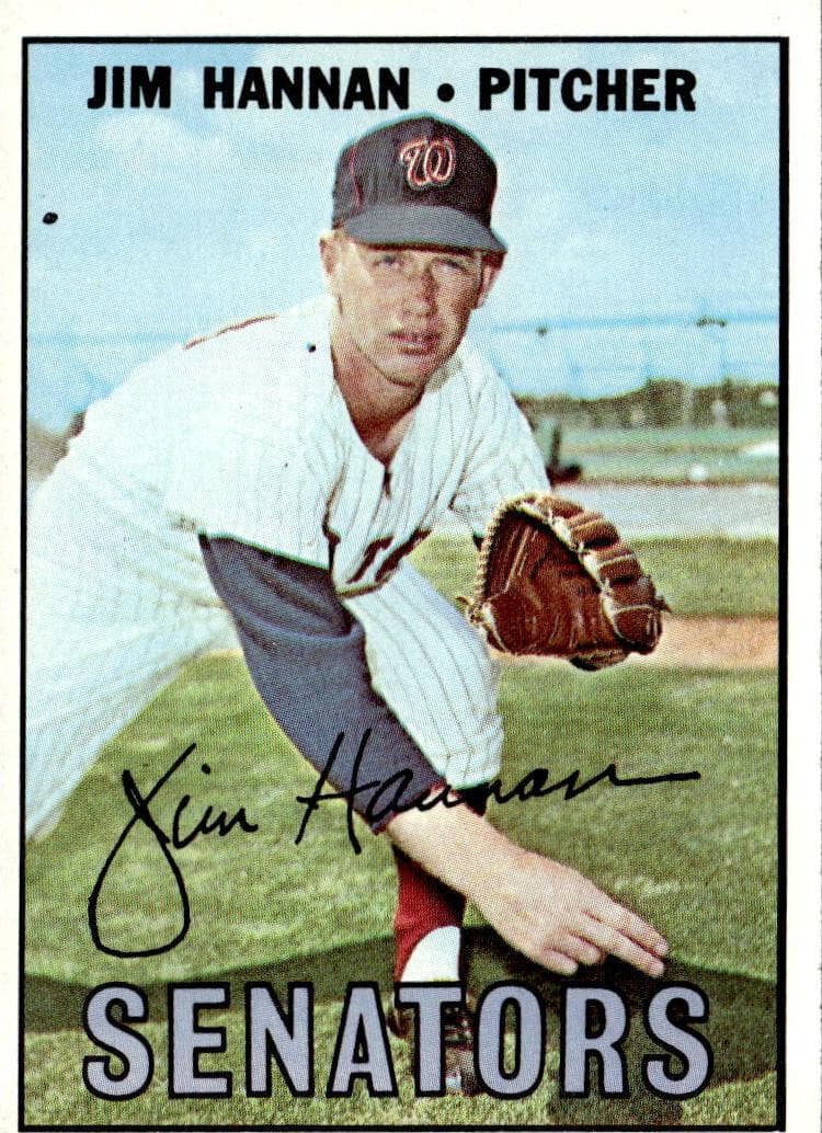Jim Hannan 1967 topps Topps
