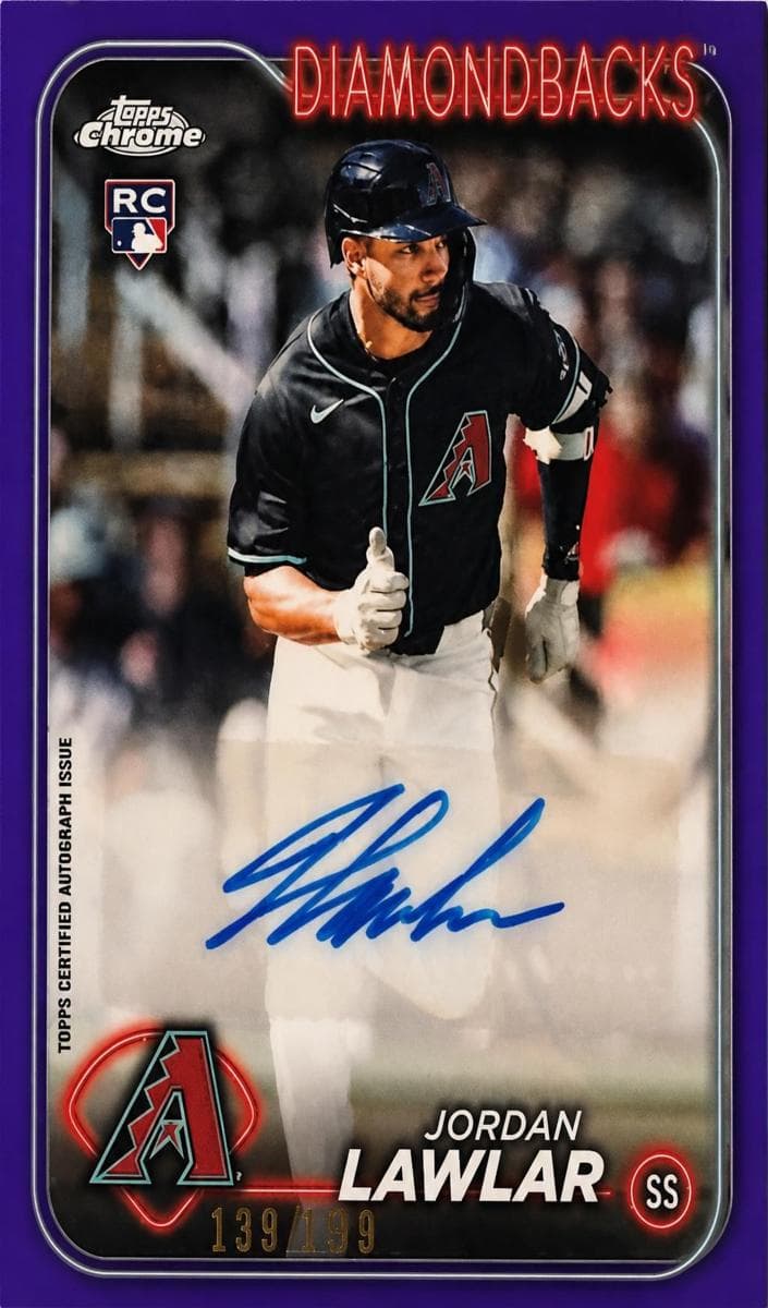 Jordan Lawlar 2024 topps Topps Chrome Update