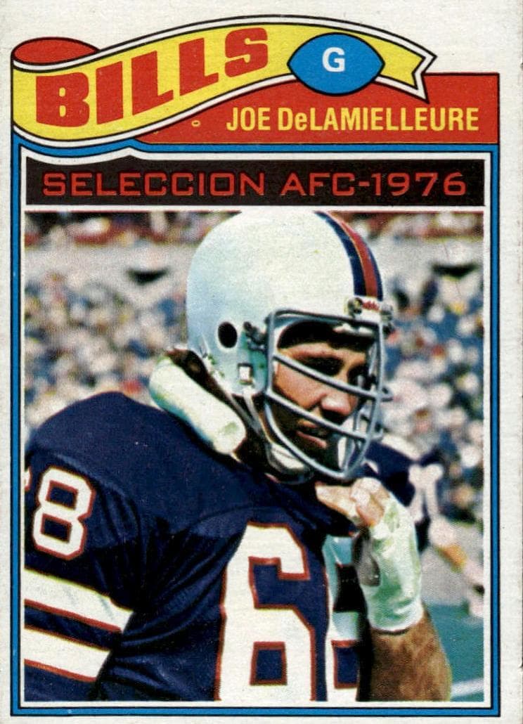 Joe DeLamielleure 1977 topps Topps Mexican