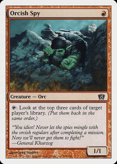 Orcish Spy 2003 Magic: The Gathering 8th Edition