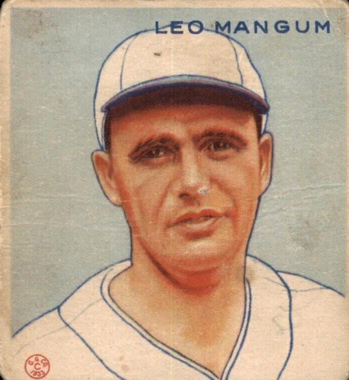 Leo Mangum 1933 unknown Goudey