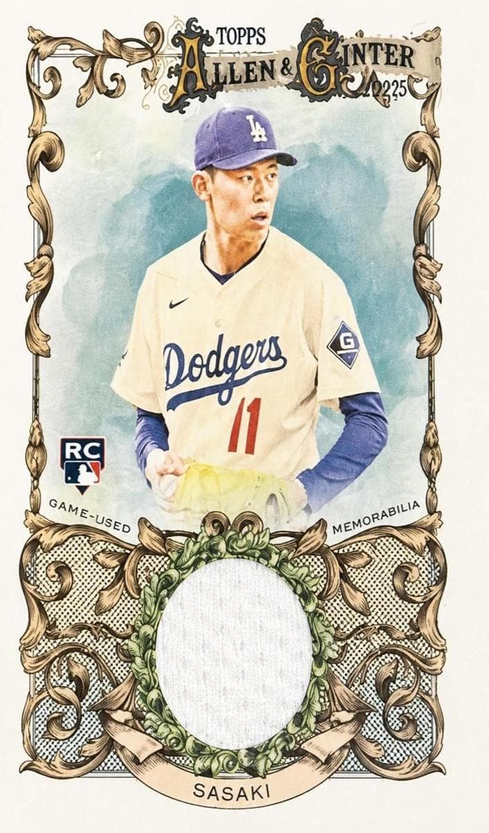 Roki Sasaki 2025 topps Allen & Ginter