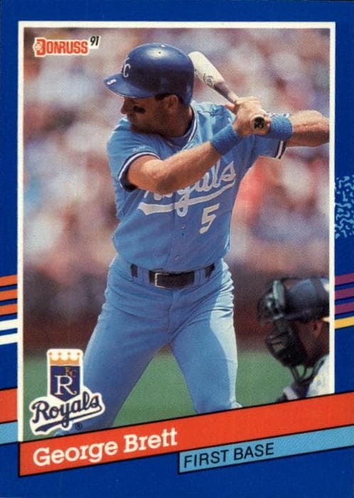 George Brett 1991 panini Donruss