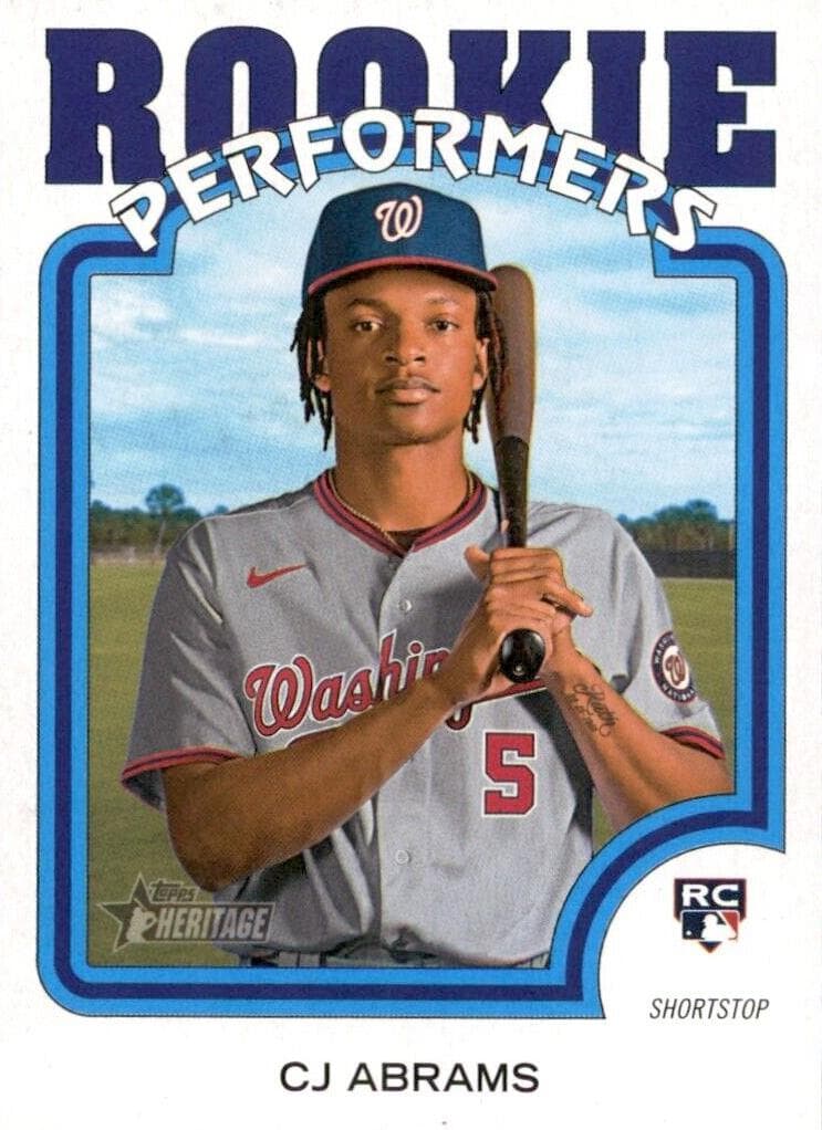 CJ Abrams 2022 topps Topps Heritage
