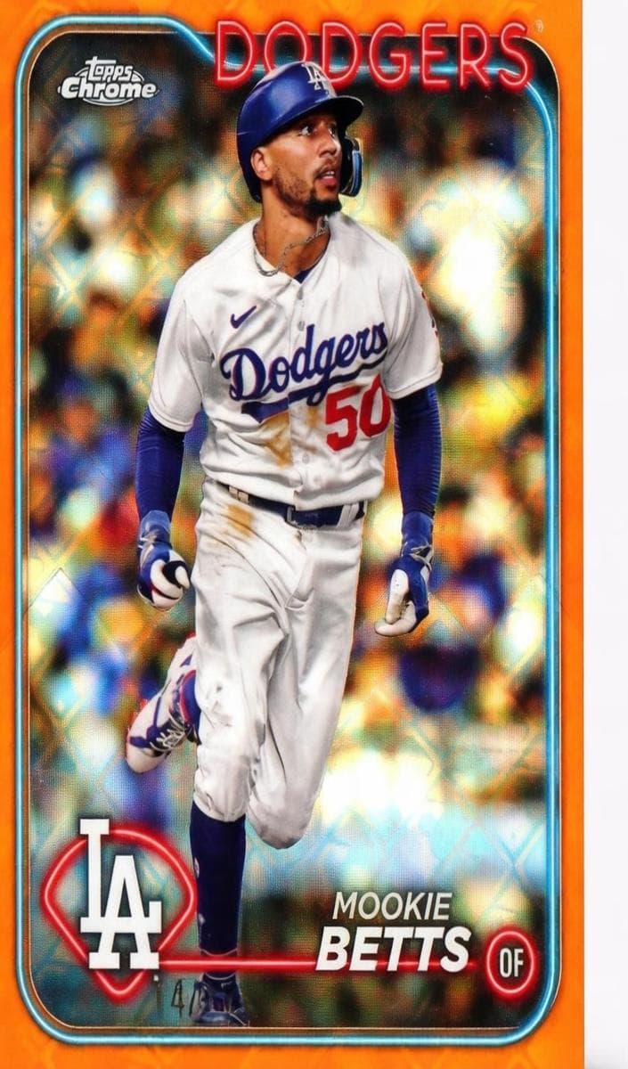 Mookie Betts 2024 topps Topps Chrome Logofractor Edition