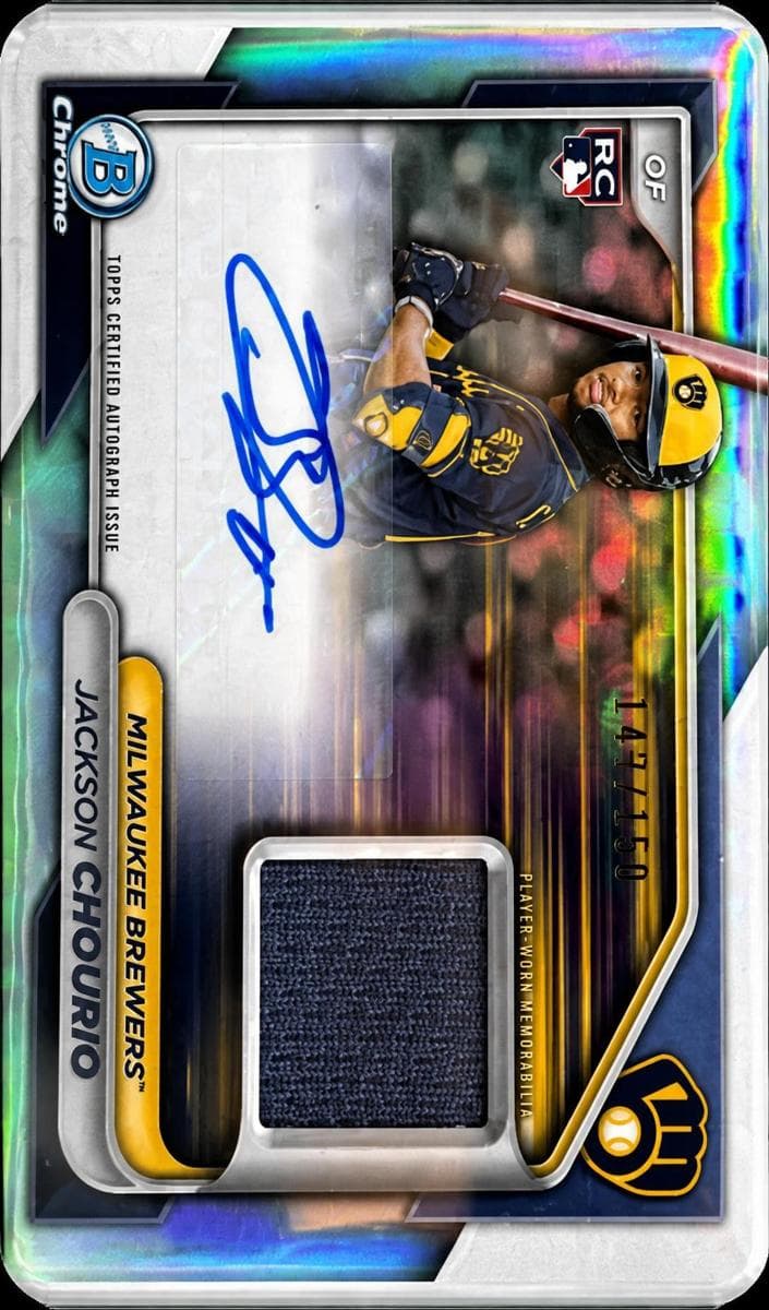 Jackson Chourio 2024 bowman Bowman Chrome