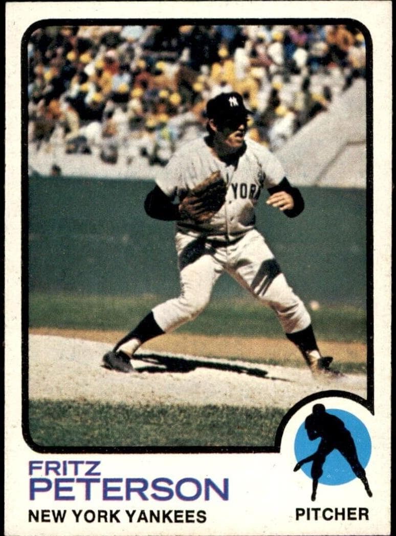 Fritz Peterson 1973 topps Topps