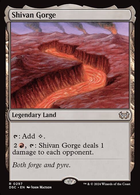 Shivan Gorge 1998 Magic: The Gathering Urzas Saga