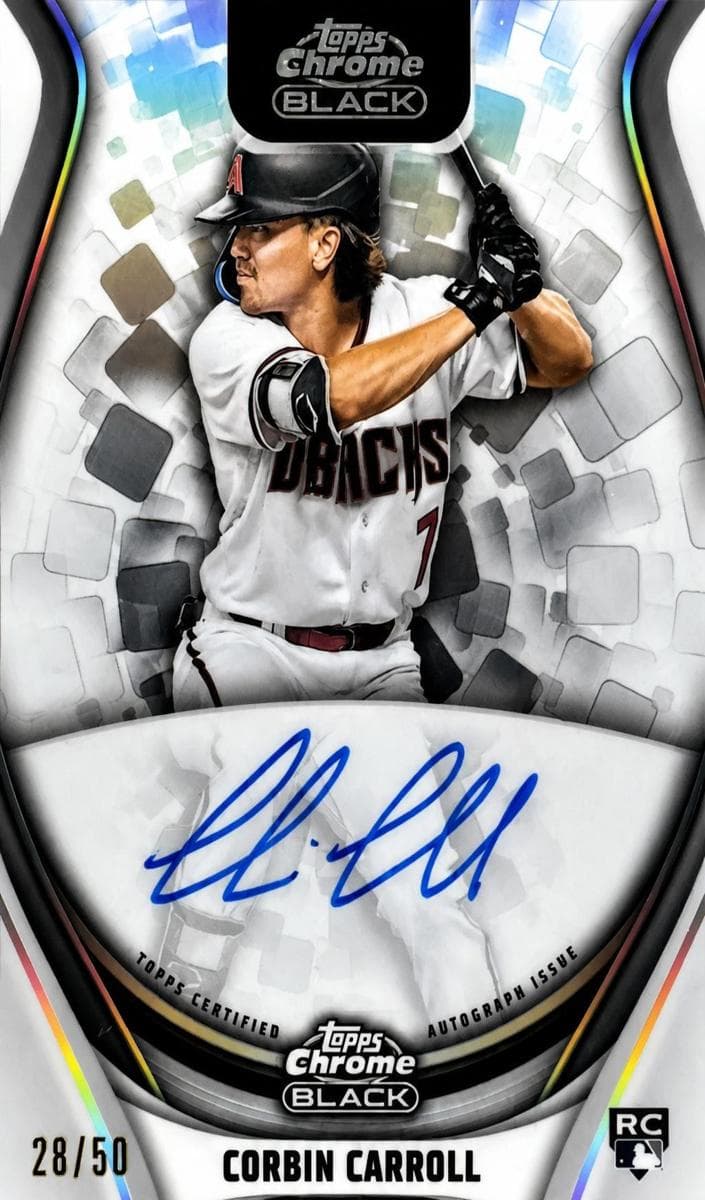 Corbin Carroll 2023 topps Topps Chrome Black