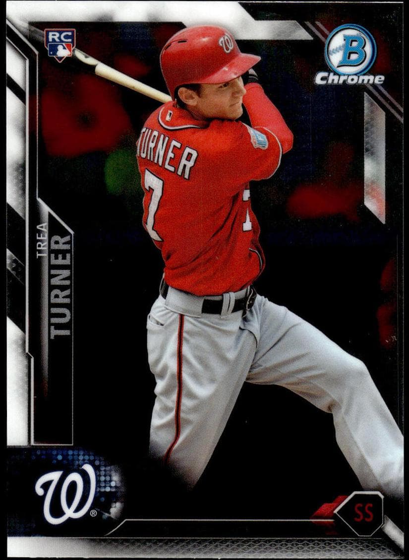 Trea Turner 2016 bowman Bowman Chrome