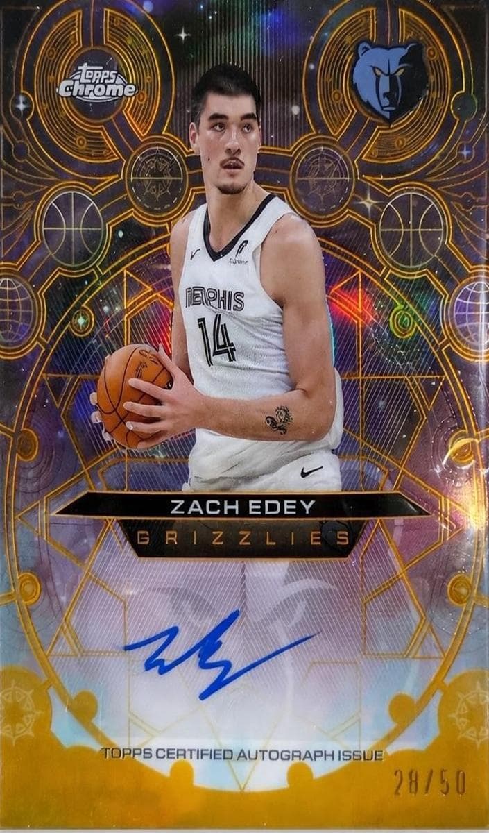 Zach Edey 2025 topps Topps Chrome
