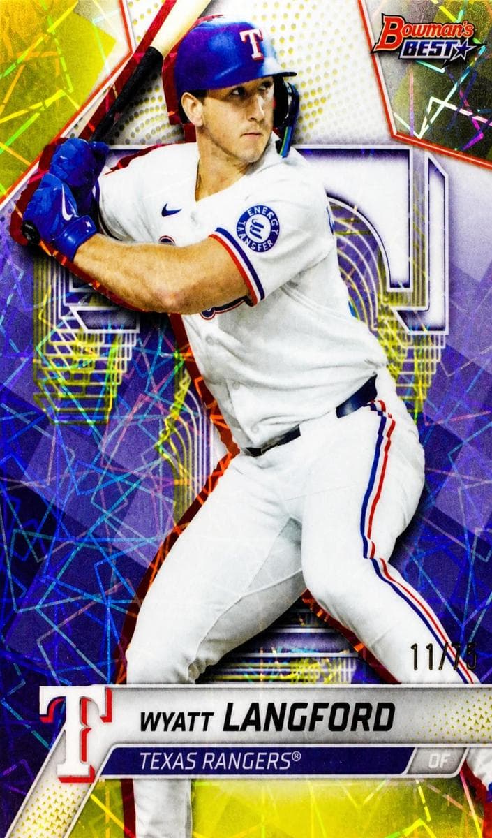 Wyatt Langford 2025 bowman Bowman Best