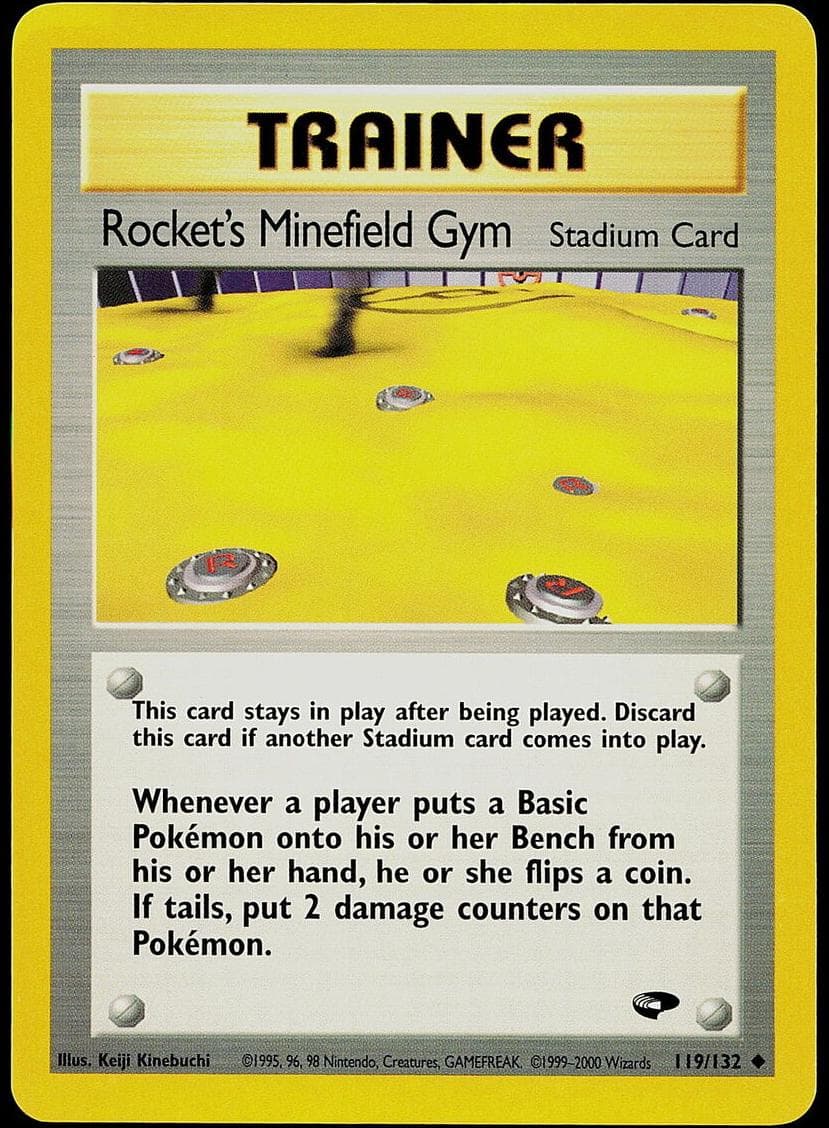 Rocket's Minefield Gym trading card