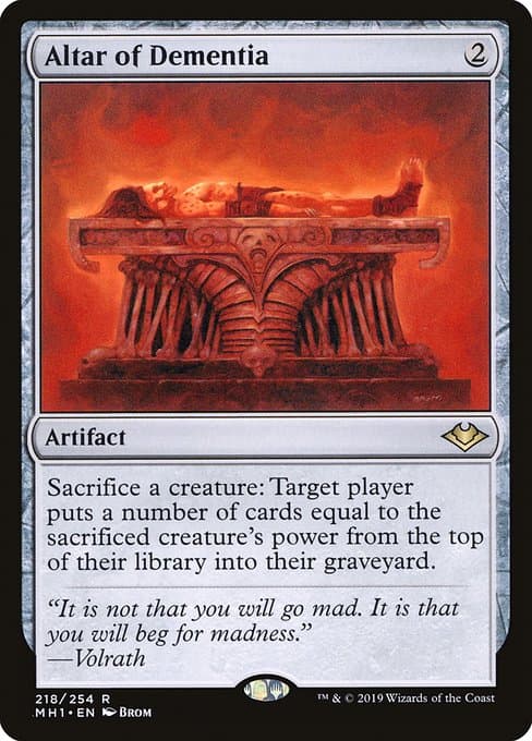 Altar of Dementia 2022 Magic: The Gathering